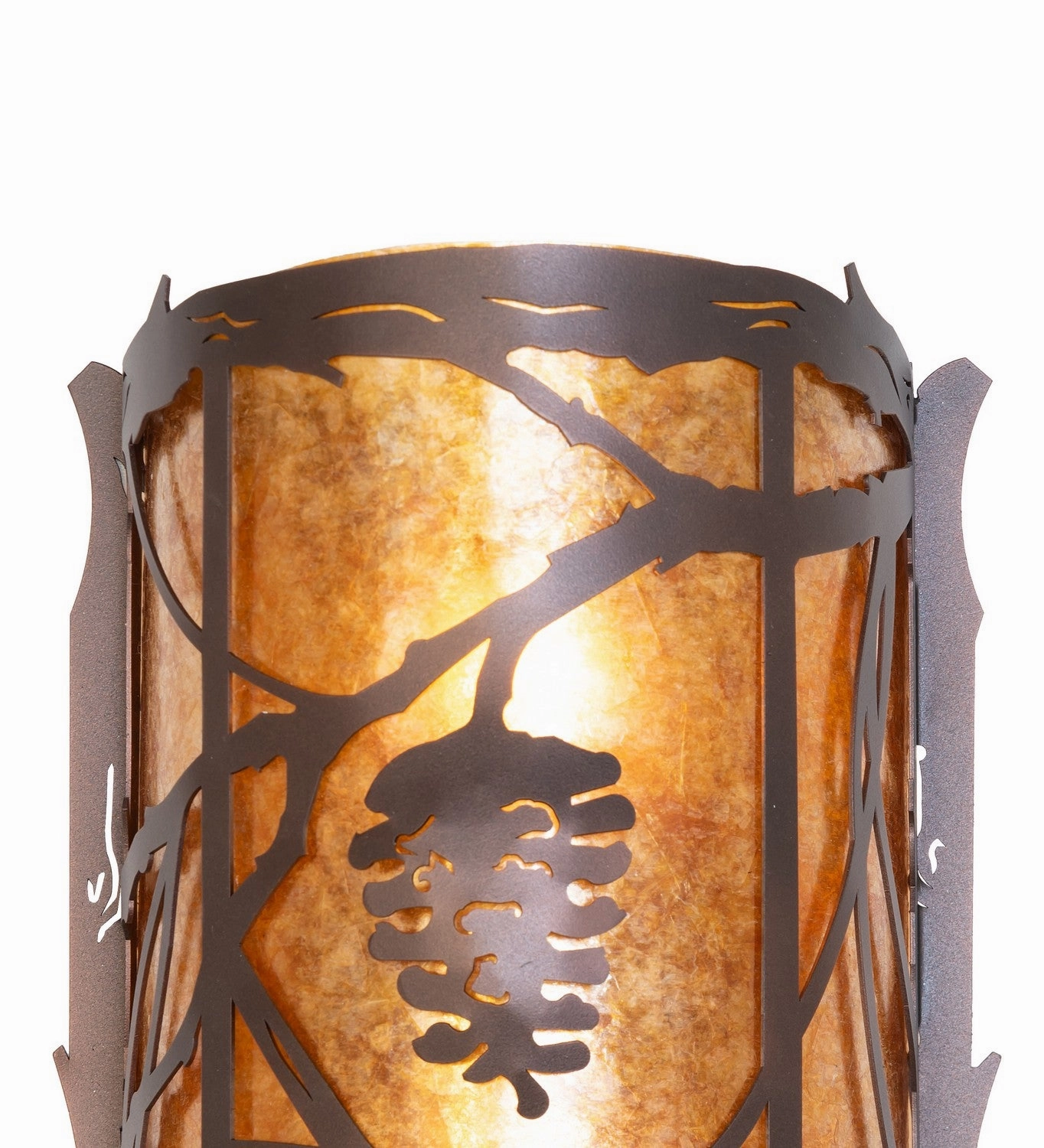 Whispering Pines Two Light Wall Sconce Mahogany Bronze