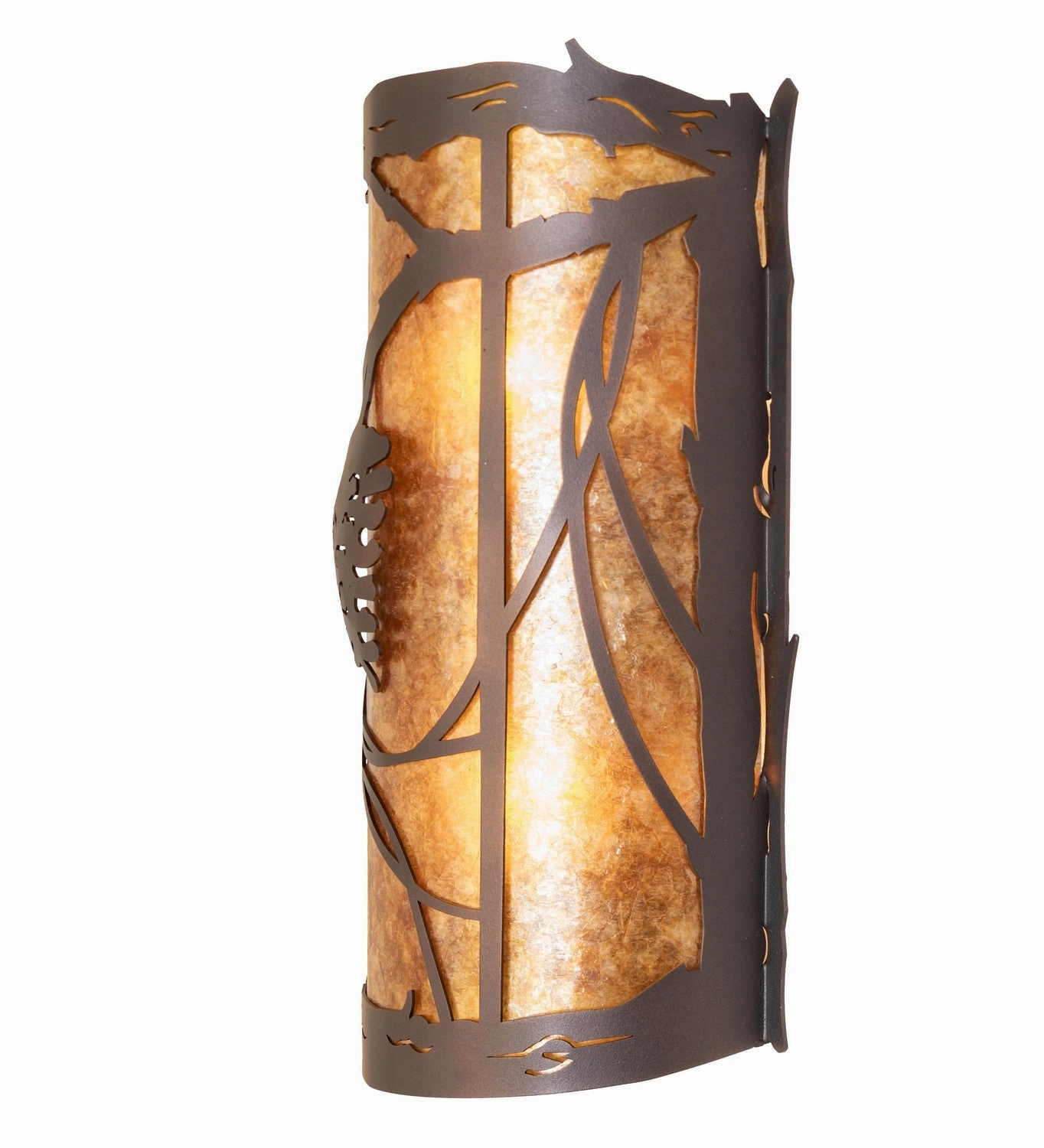 Whispering Pines Two Light Wall Sconce Mahogany Bronze