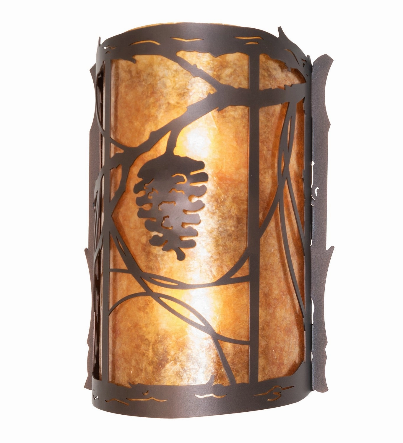 Whispering Pines Two Light Wall Sconce Mahogany BronzeOutdoor wall sconces with motion sensor