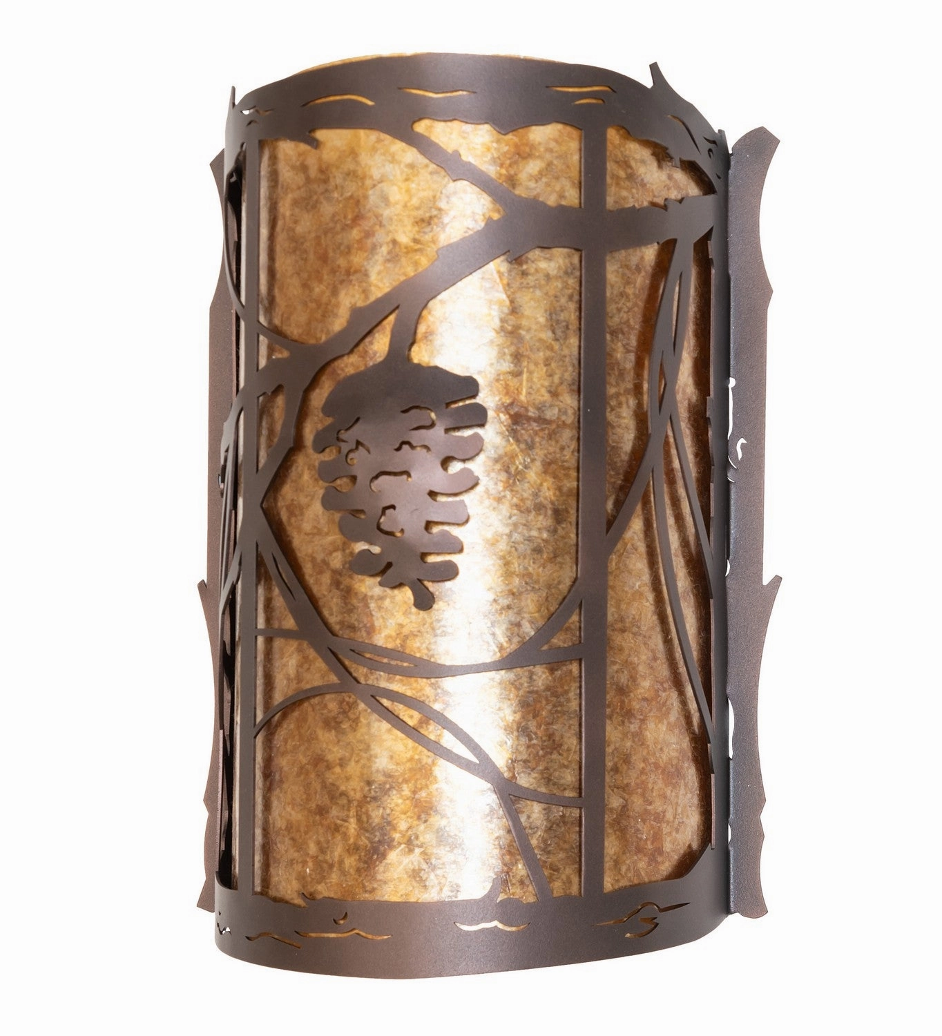 Whispering Pines Two Light Wall Sconce Mahogany Bronze