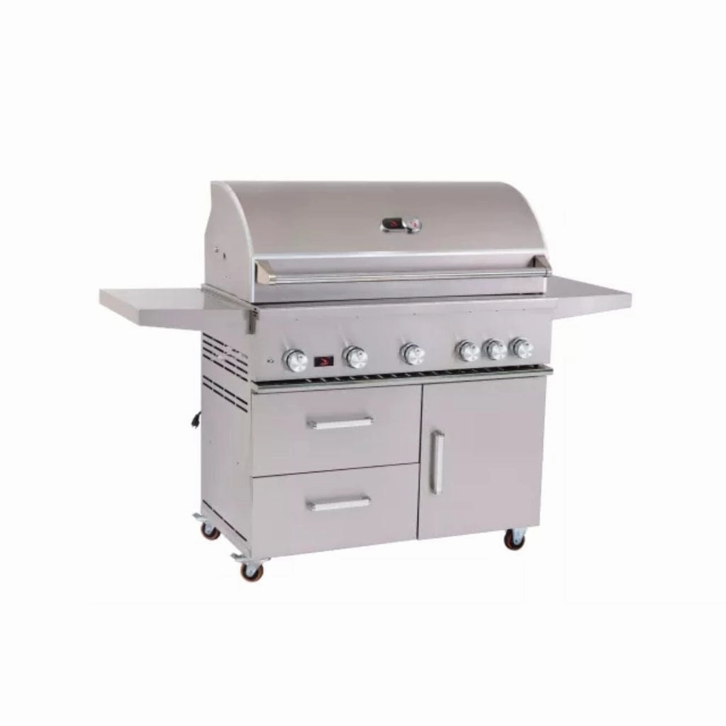 Whistler by Bonfire Outdoor Prime 500 42 inch 5-Burner Freestanding Natural Gas Grill with Infrared Rear Burner CBF500CDC-NG