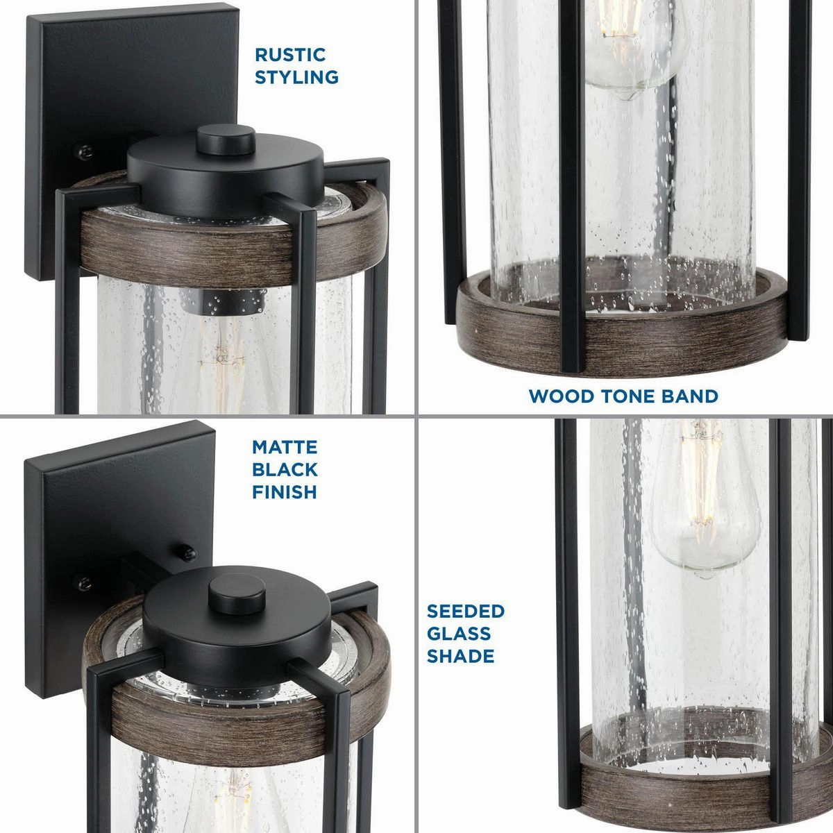 Whitmire One Light Wall Lantern Matte Black