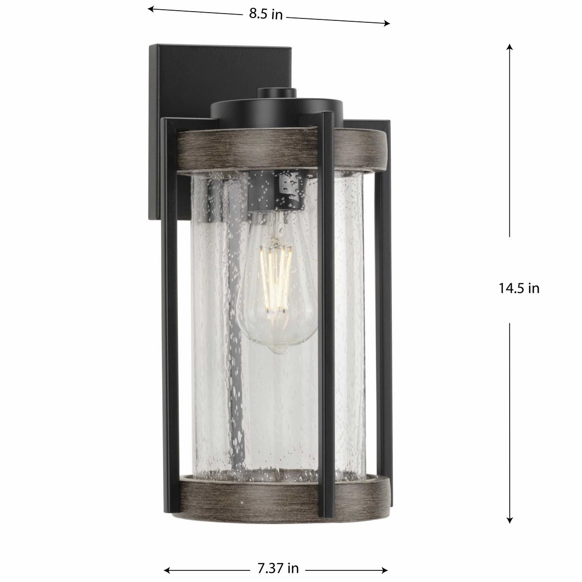 Whitmire One Light Wall Lantern Matte Black