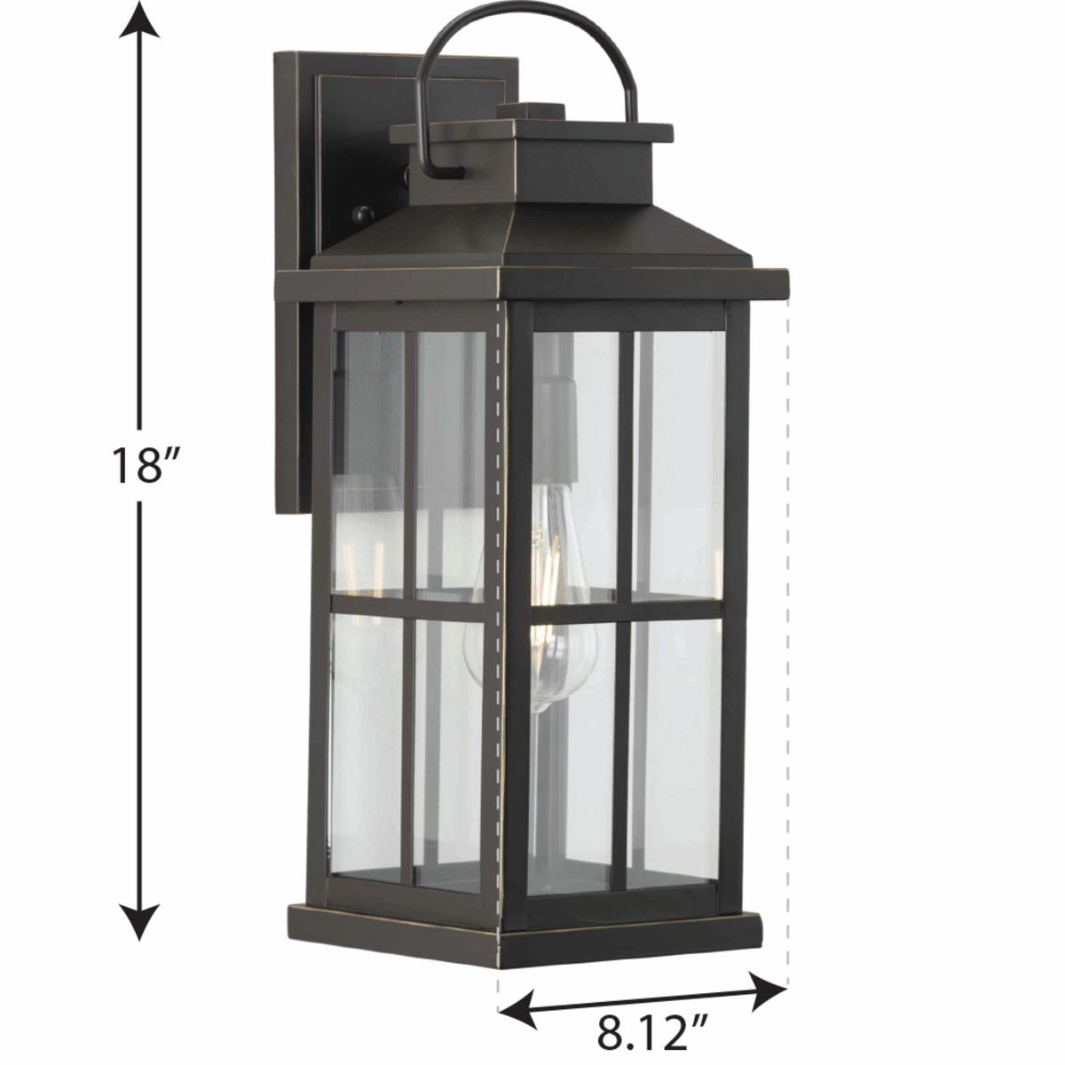 Williamston One Light Wall Lantern Antique Bronze