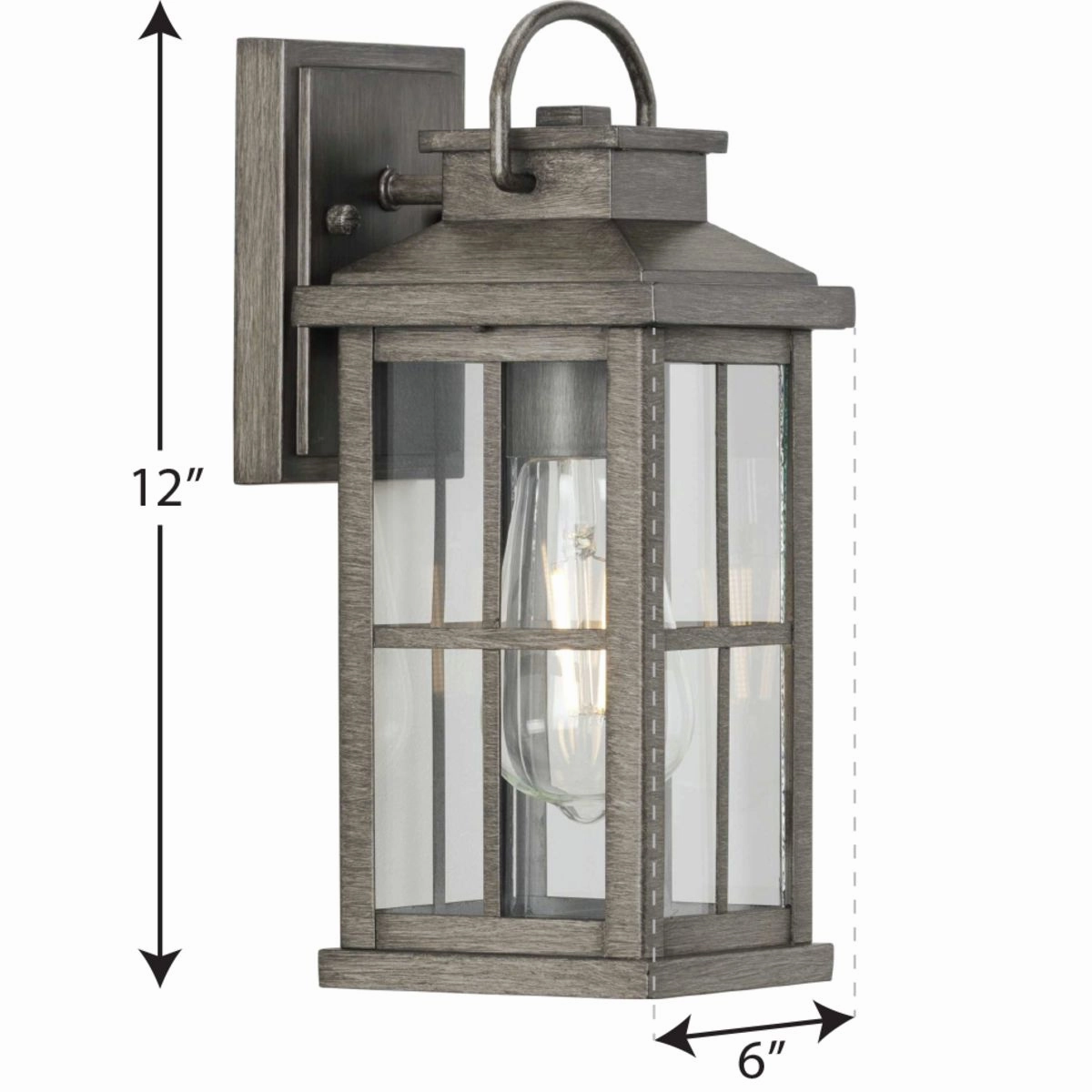Williamston One Light Wall Lantern Antique Pewter