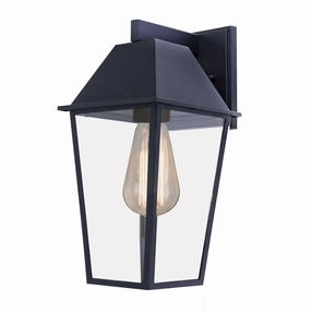 Winchester One Light Outdoor Wall Mount BlackOutdoor wall sconces with motion sensor