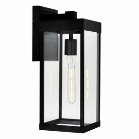 Windsor One Light Outdoor Wall Mount BlackOutdoor wall sconces with motion sensor