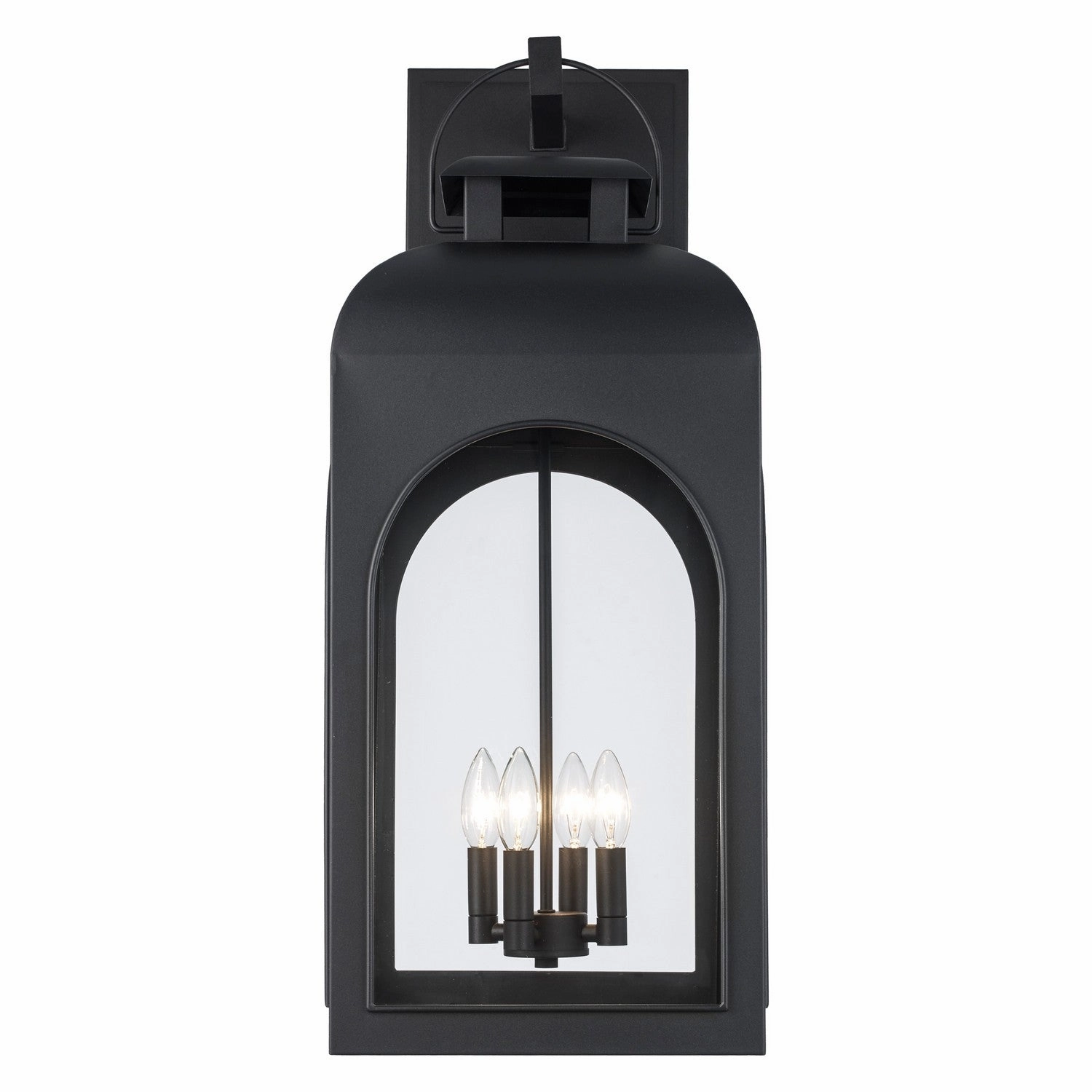 Wintergreen Four Light Outdoor Wall Mount BlackOutdoor wall sconces with motion sensor