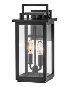 Winthorpe LED Wall Mount Lantern BlackOutdoor wall sconces with motion sensor