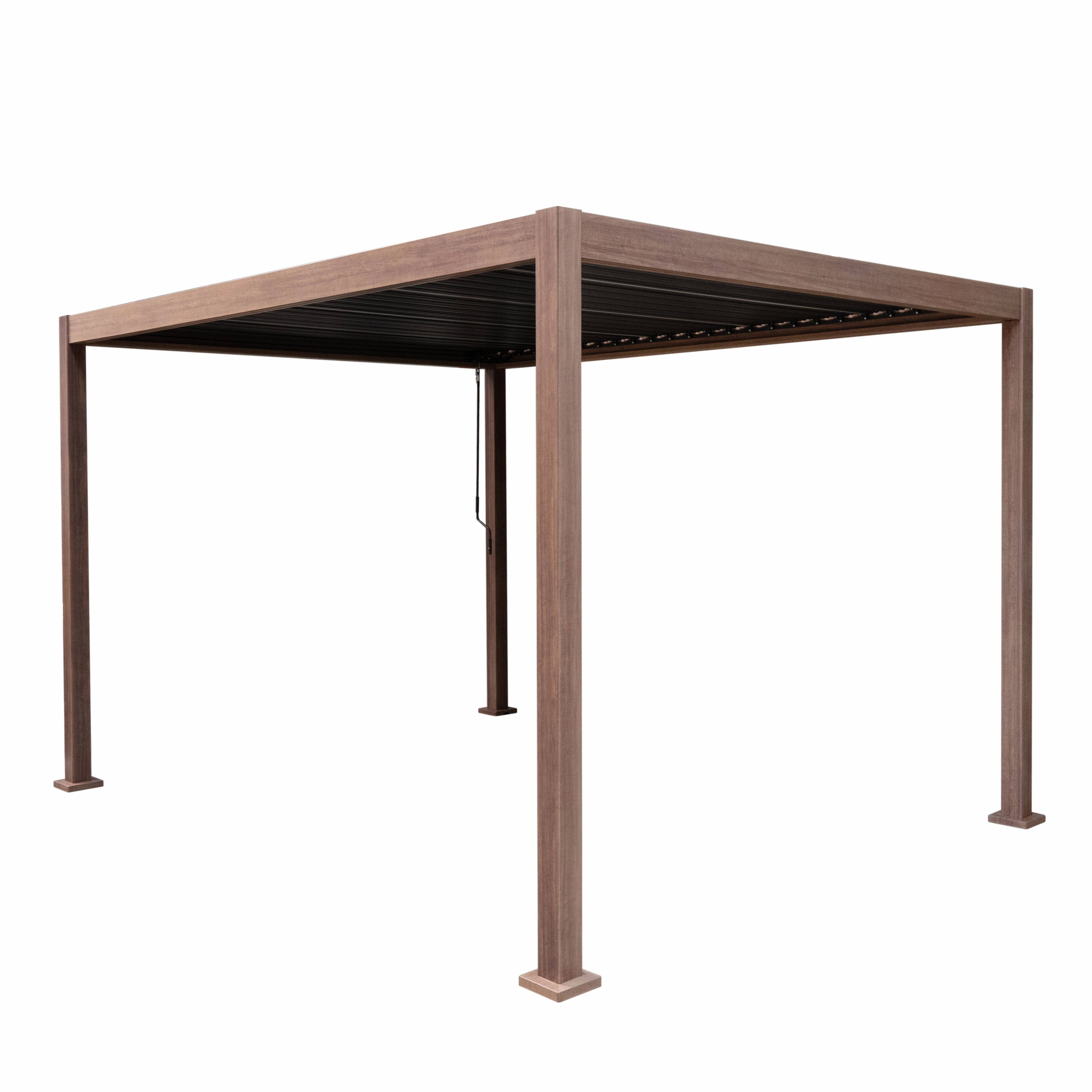 Wood Effect Aluminium Pergola 4m x 3moutdoor patio furniture set