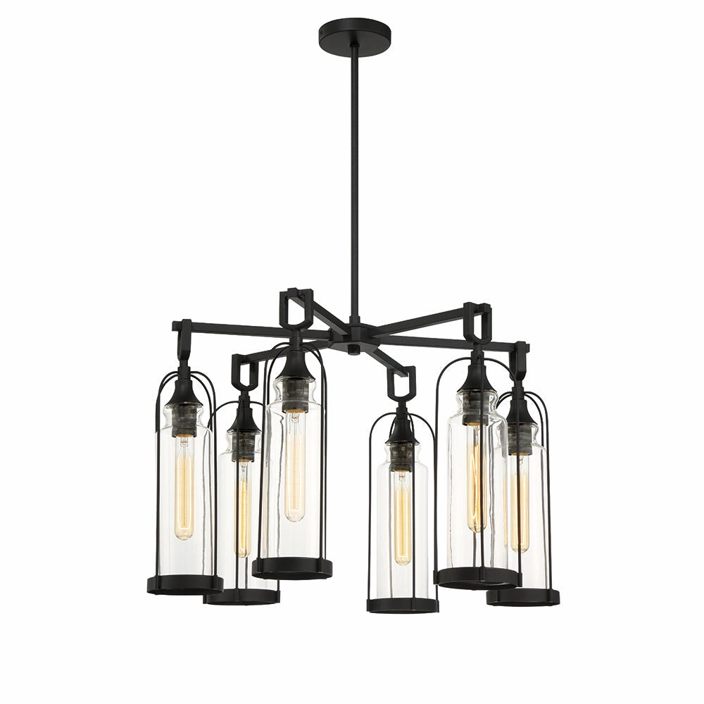 Yasmin 27" 6 Light Outdoor ChandelierWeatherproof outdoor lighting