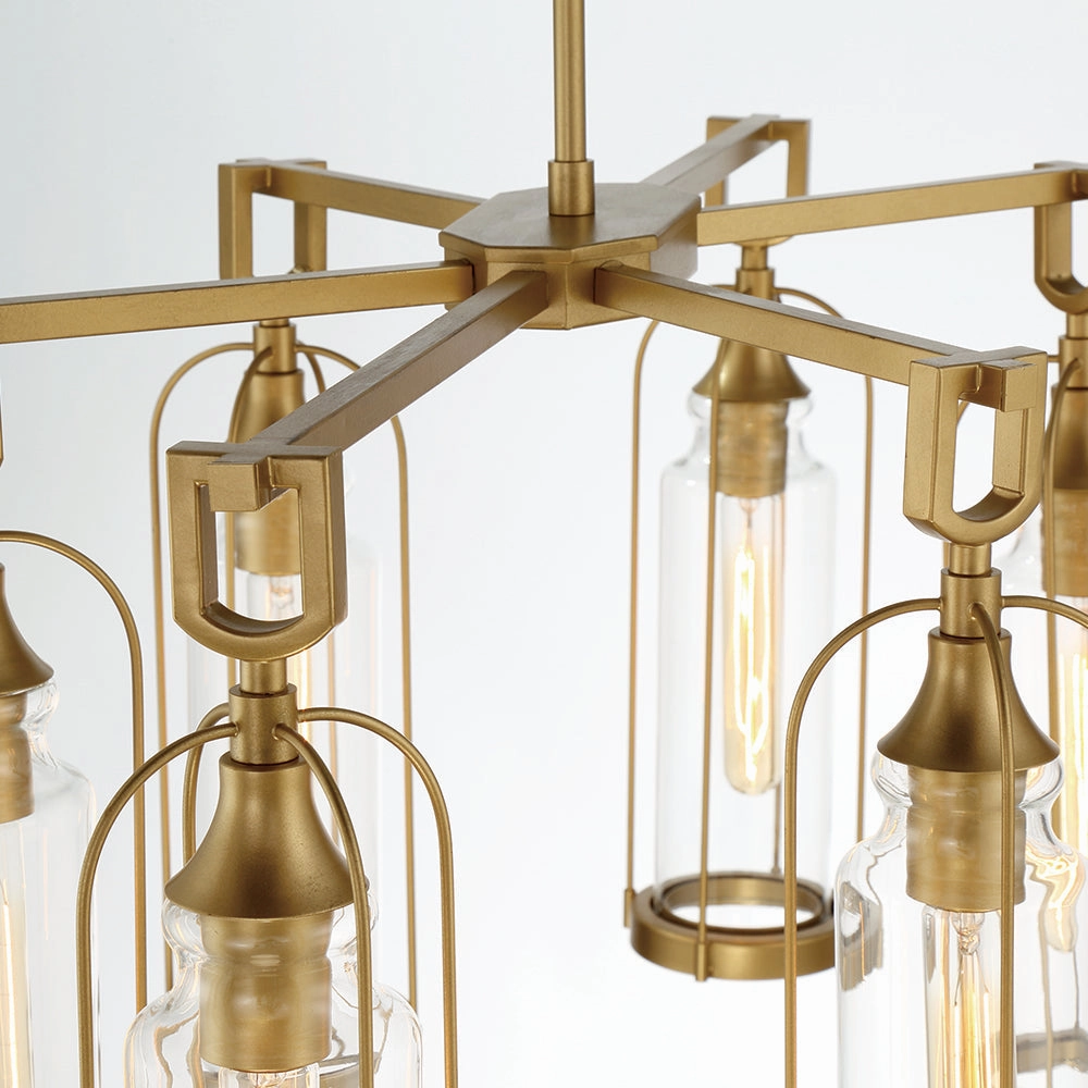 Yasmin 35" 6 Light Outdoor Chandelier