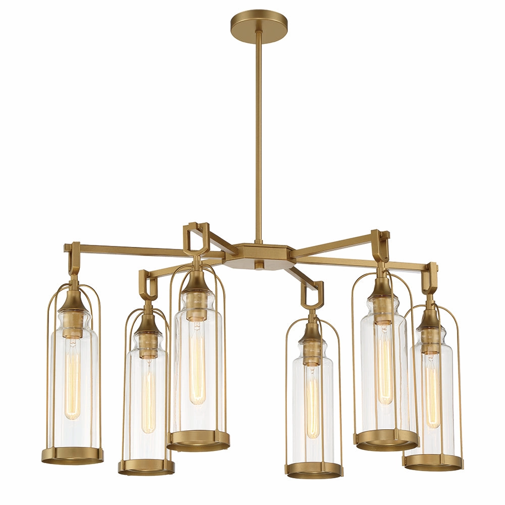 Yasmin 35" 6 Light Outdoor Chandelier