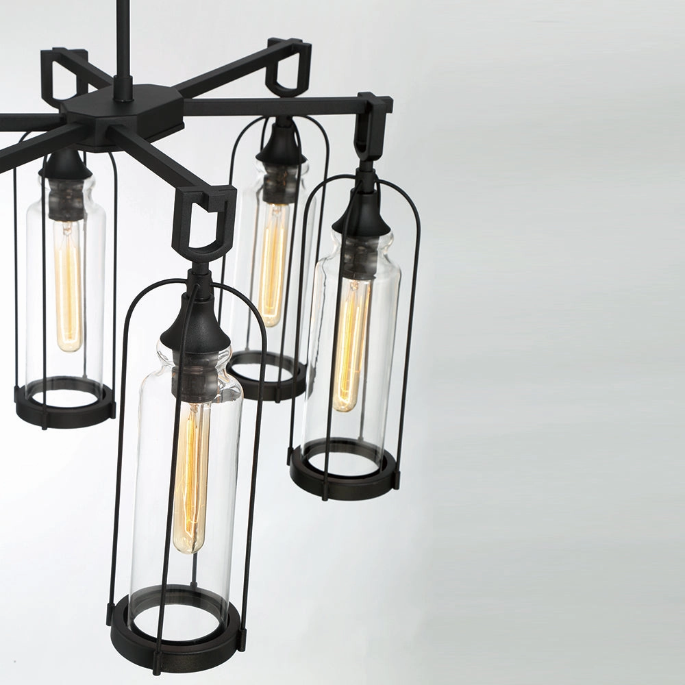 Yasmin 35" 6 Light Outdoor Chandelier