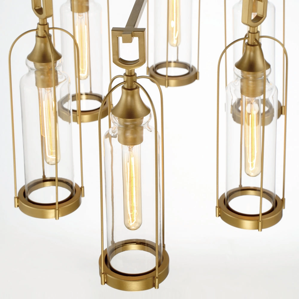 Yasmin 35" 6 Light Outdoor Chandelier