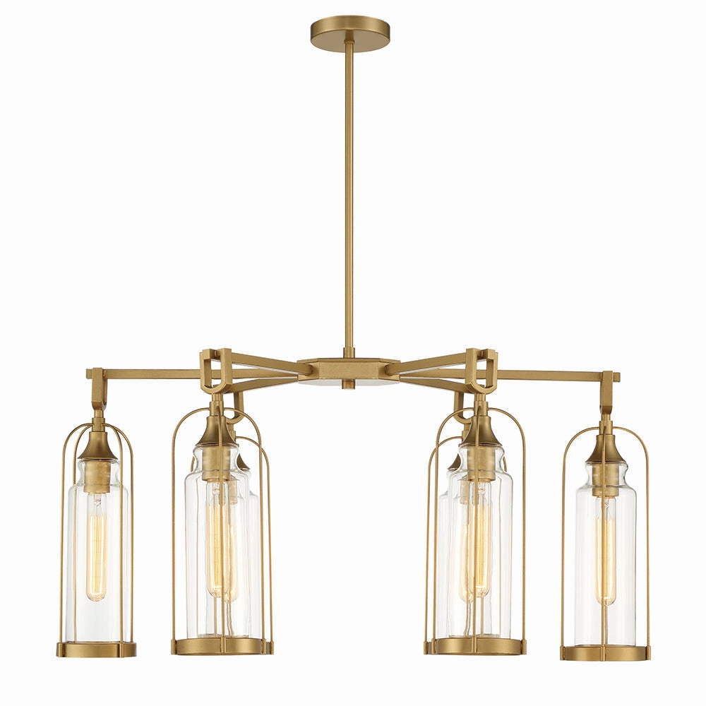 Yasmin 35" 6 Light Outdoor Chandelier