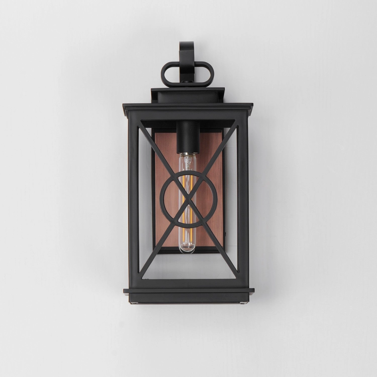 Yorktown VX One Light Outdoor Wall Sconce Black/Aged Copper