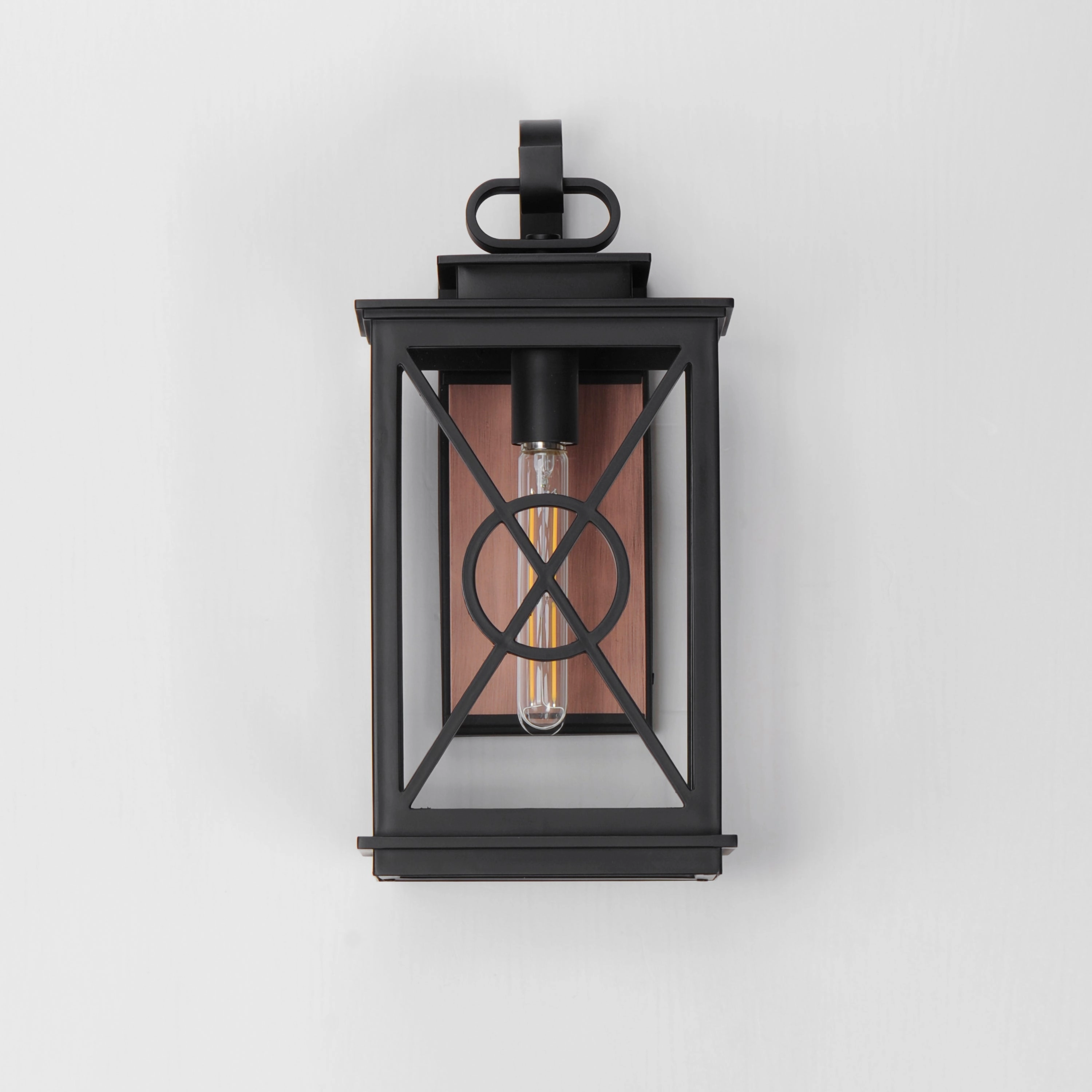 Yorktown VX One Light Outdoor Wall Sconce Black/Aged Copper