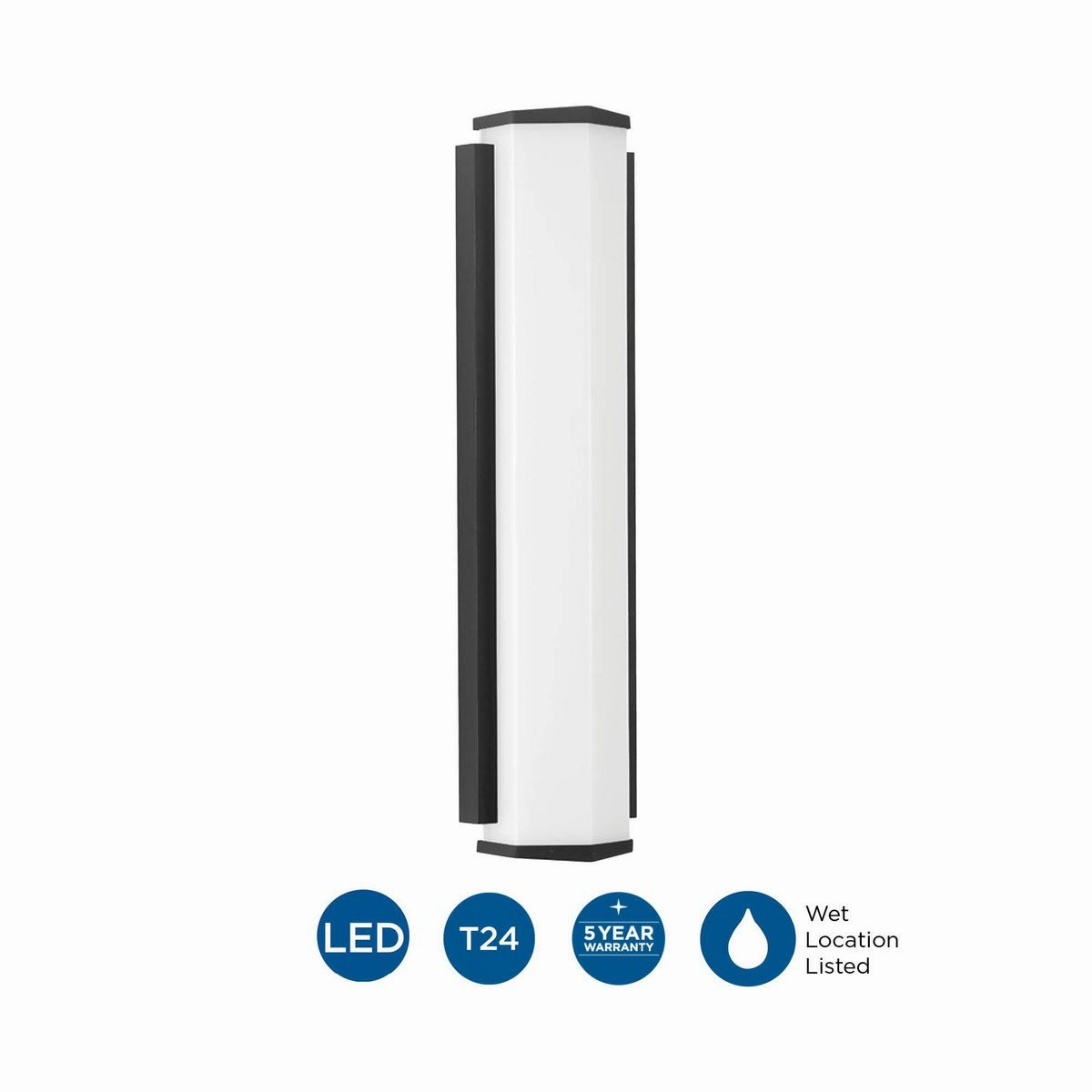 Z-1070 Led LED Outdoor Wall Sconce Black