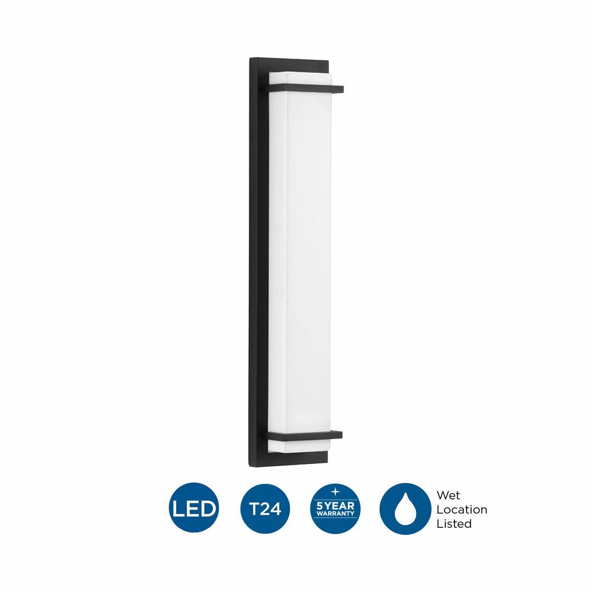 Z-1080 Led LED Outdoor Wall Sconce Black