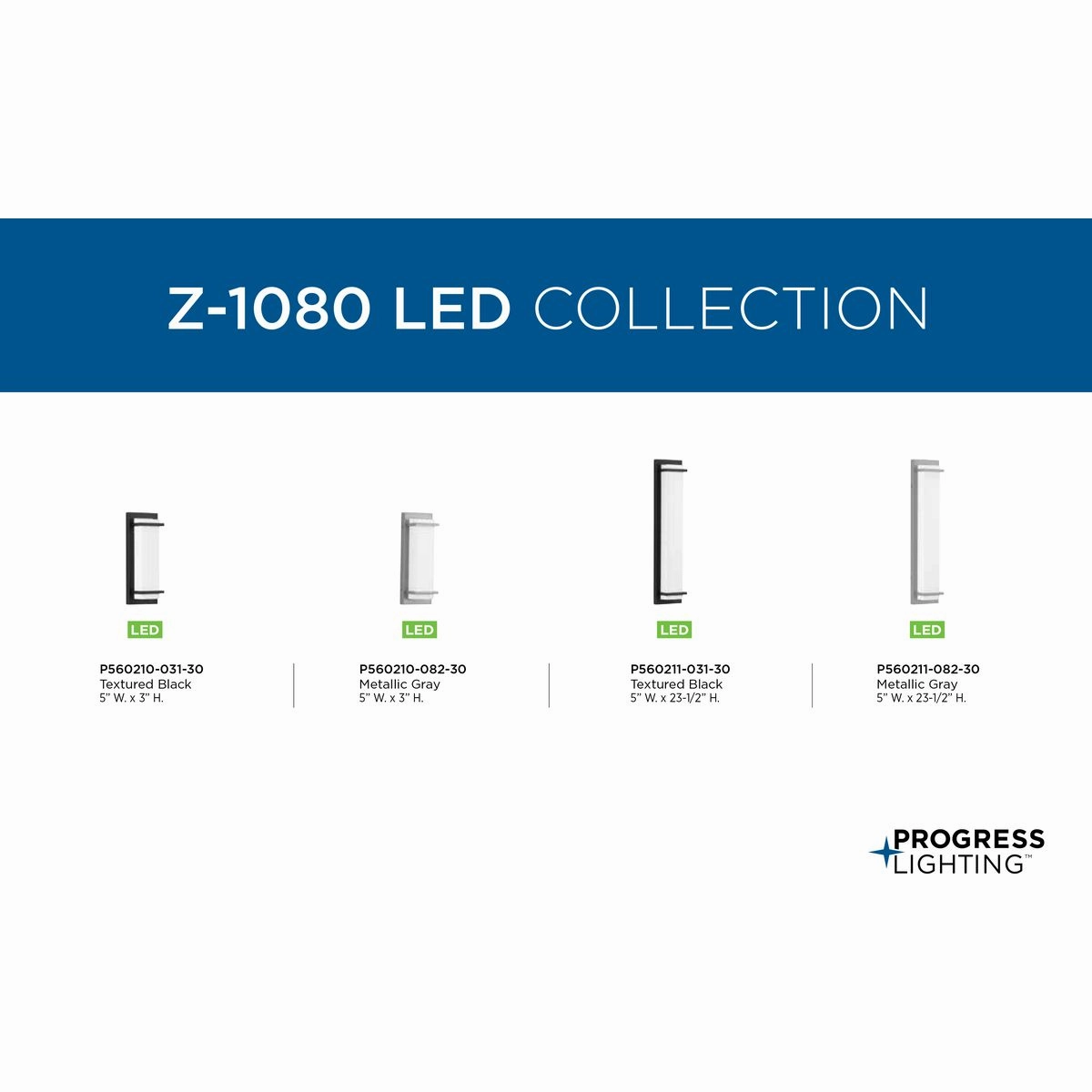 Z-1080 Led LED Outdoor Wall Sconce Metallic Gray