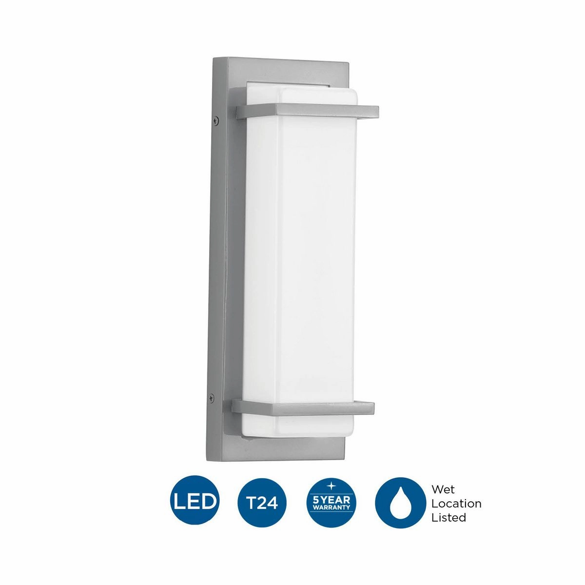Z-1080 Led LED Outdoor Wall Sconce Metallic Gray