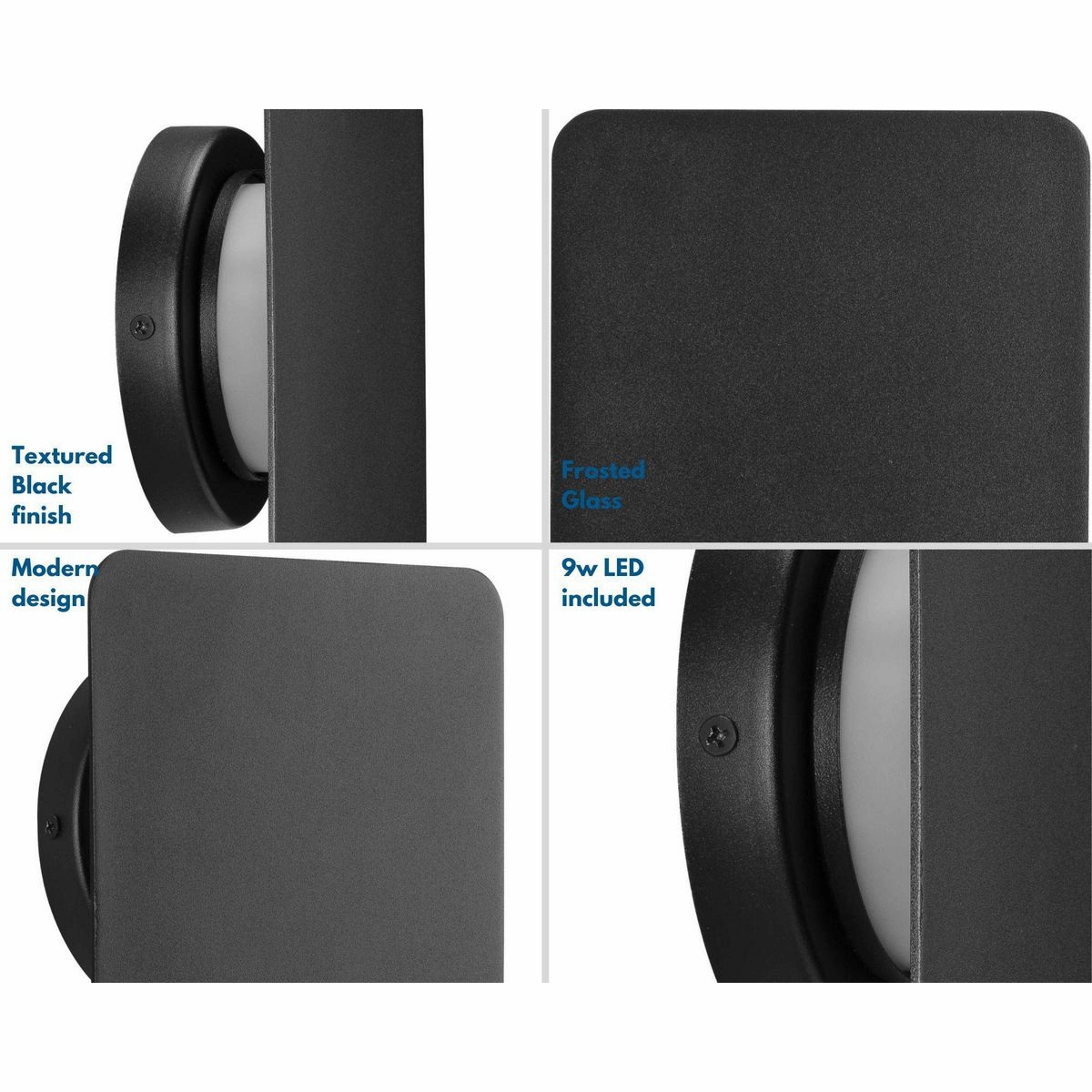 Z-2025 Led LED Wall Sconce Textured Black