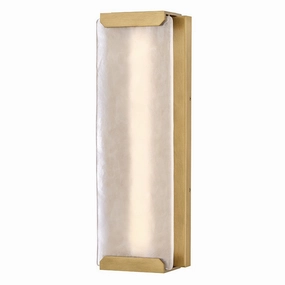 Zayde LED Wall Mount Heritage BrassOutdoor wall sconces with motion sensor