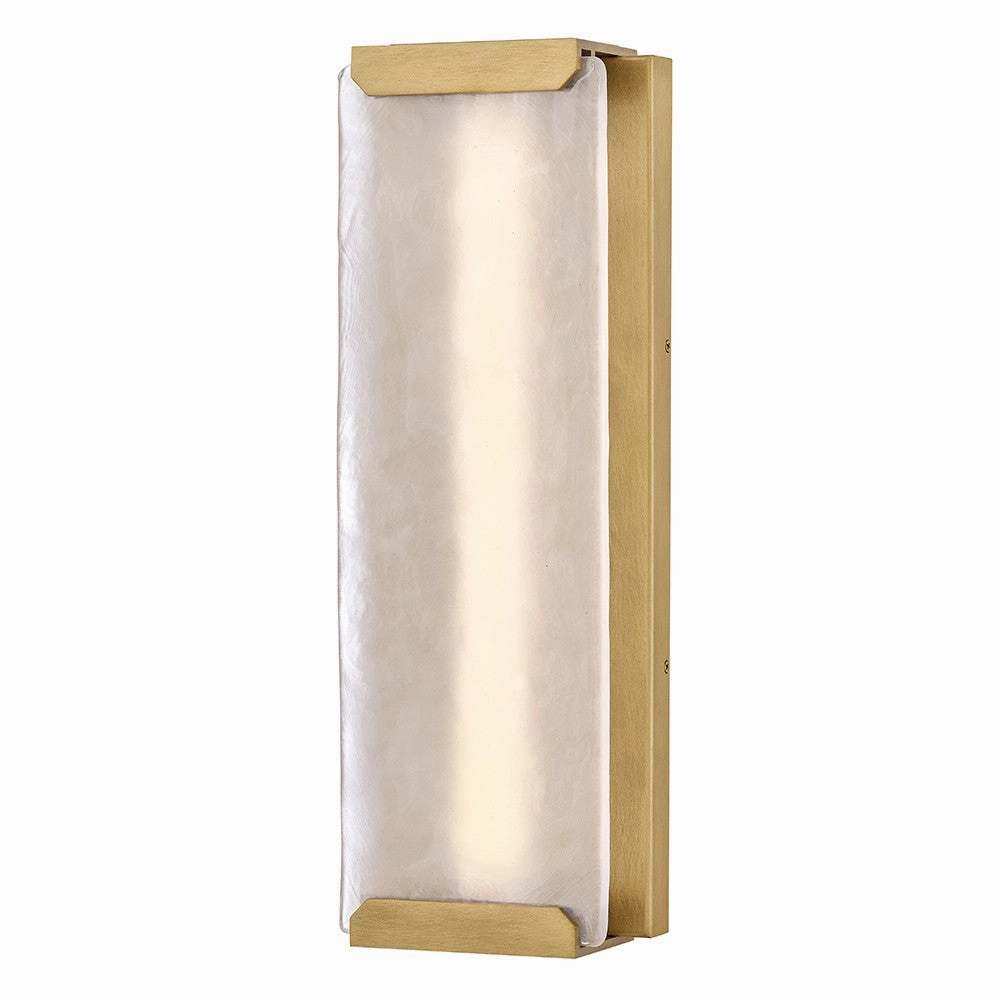 Zayde LED Wall Mount Heritage BrassOutdoor wall sconces with motion sensor