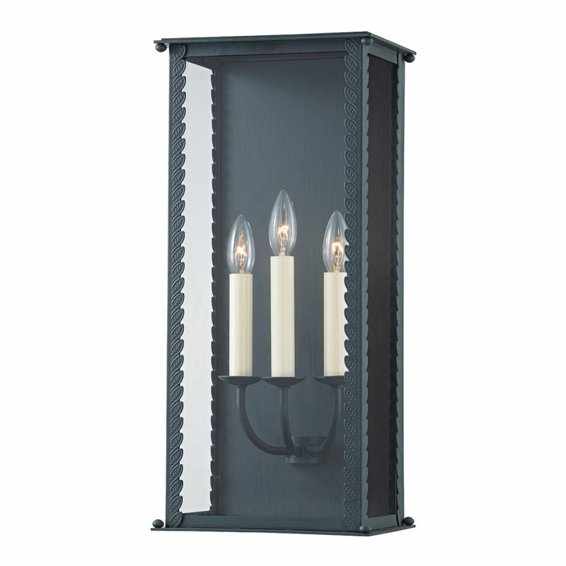 Zuma Three Light Outdoor Wall Sconce VerdigrisOutdoor wall sconces with motion sensor